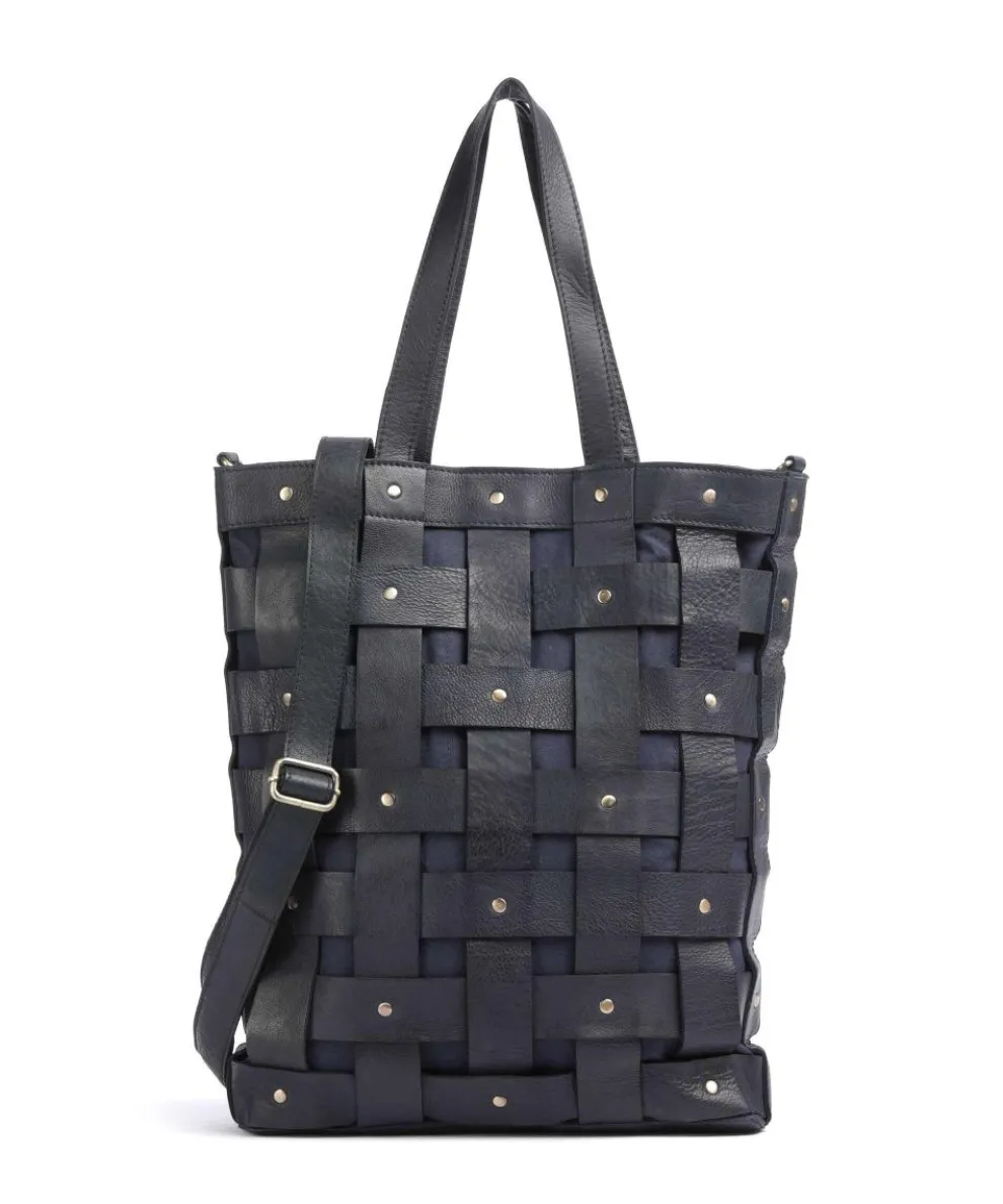 Griesgasse 3 Shopper genarbtes Rindsleder dunkelblau