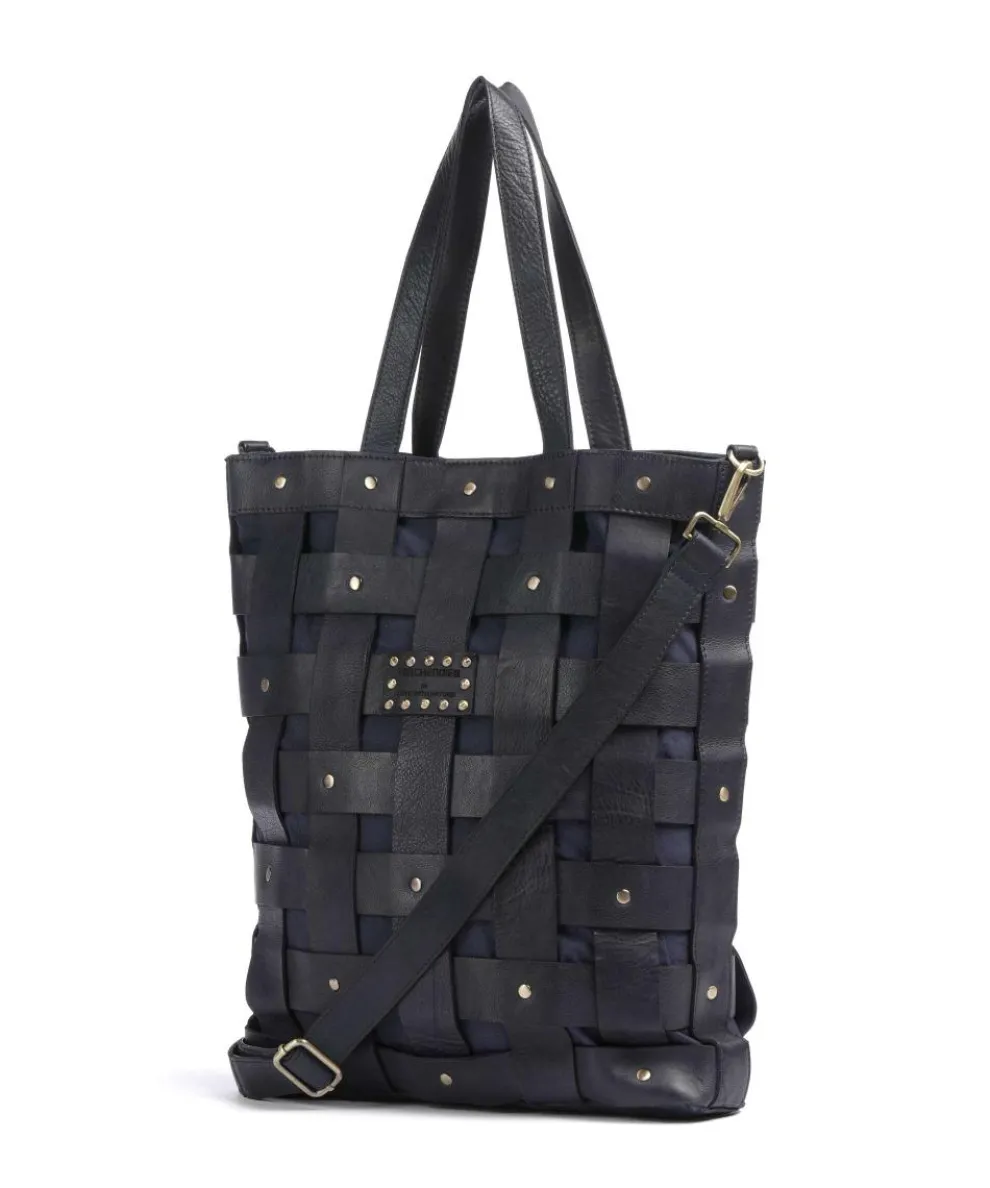 Griesgasse 3 Shopper genarbtes Rindsleder dunkelblau