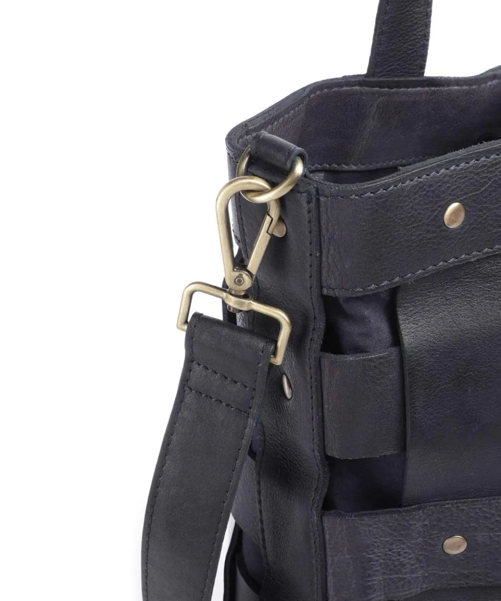 Griesgasse 3 Shopper genarbtes Rindsleder dunkelblau