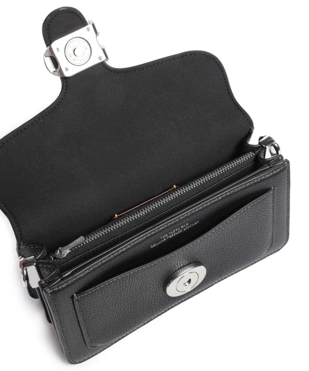 Tabby 20 Schultertasche genarbtes Rindsleder schwarz