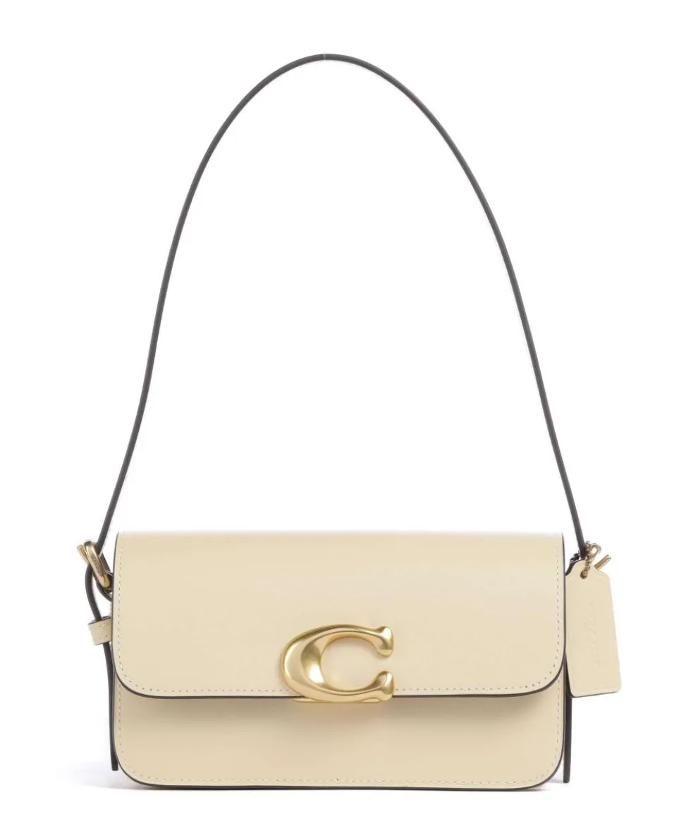 Zoe Schultertasche fein genarbtes Rindsleder vanillegelb