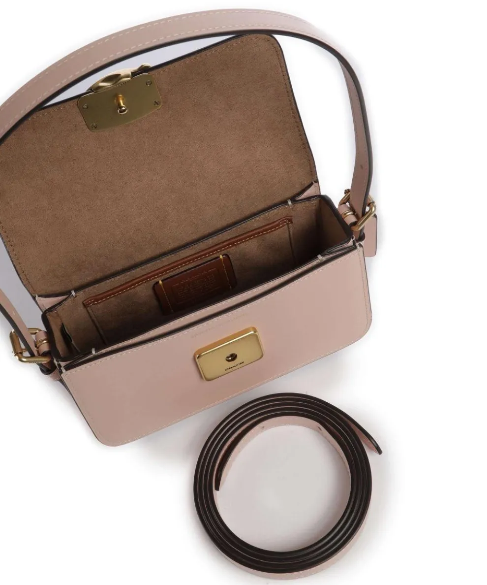 Zoe Schultertasche fein genarbtes Rindsleder powder