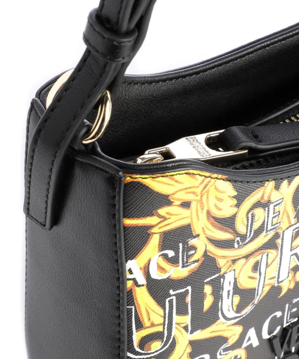 Rock Cut Schultertasche Lederimitat schwarz