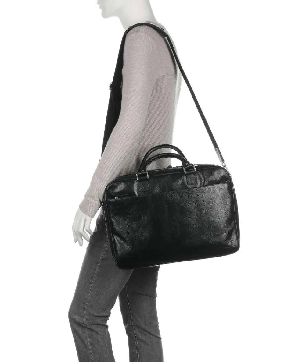 Buddy Aktentasche 15″ Büffelleder schwarz