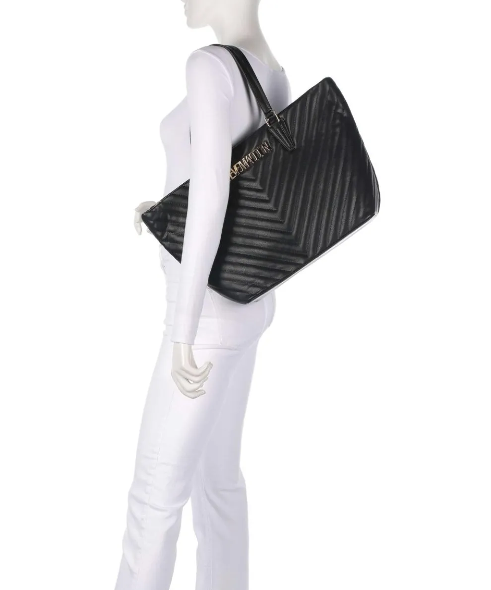 BJUDE Shopper Lederimitat schwarz