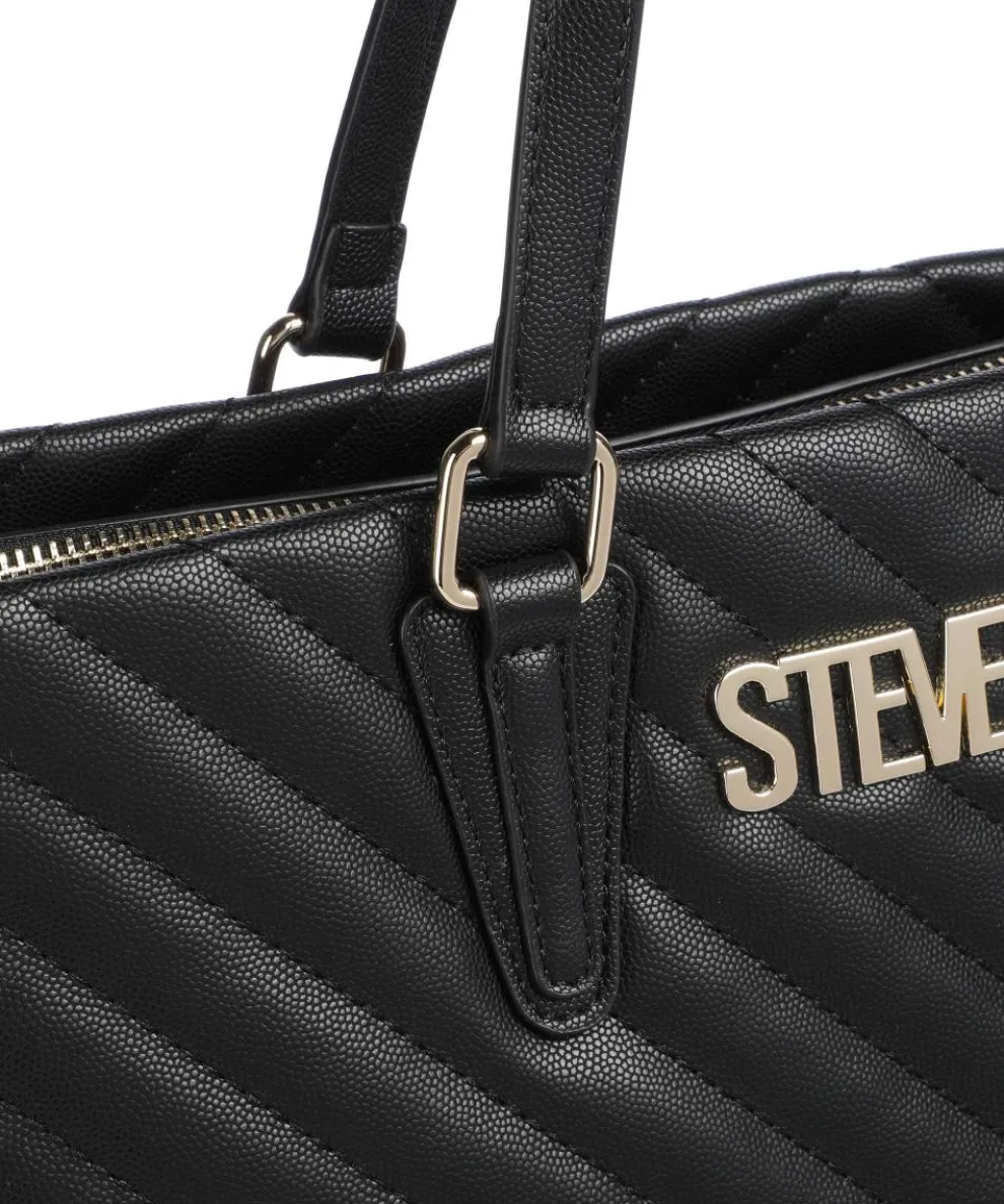 BJUDE Shopper Lederimitat schwarz