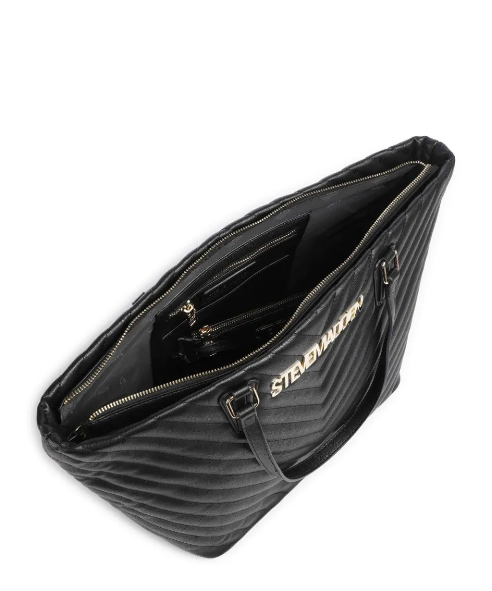 BJUDE Shopper Lederimitat schwarz