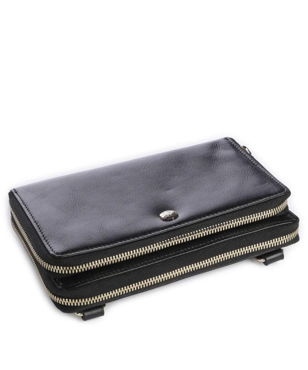 Zulu Geldbörse genarbtes Rindsleder schwarz