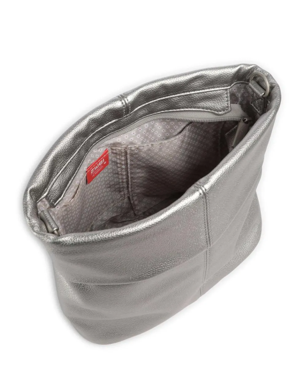 Mademoiselle.M M8 Schultertasche Lederimitat silber