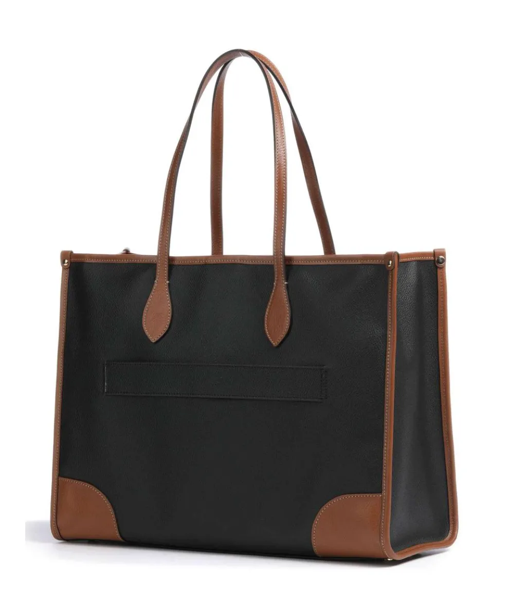 Firenze Shopper 14″ Lederimitat schwarz