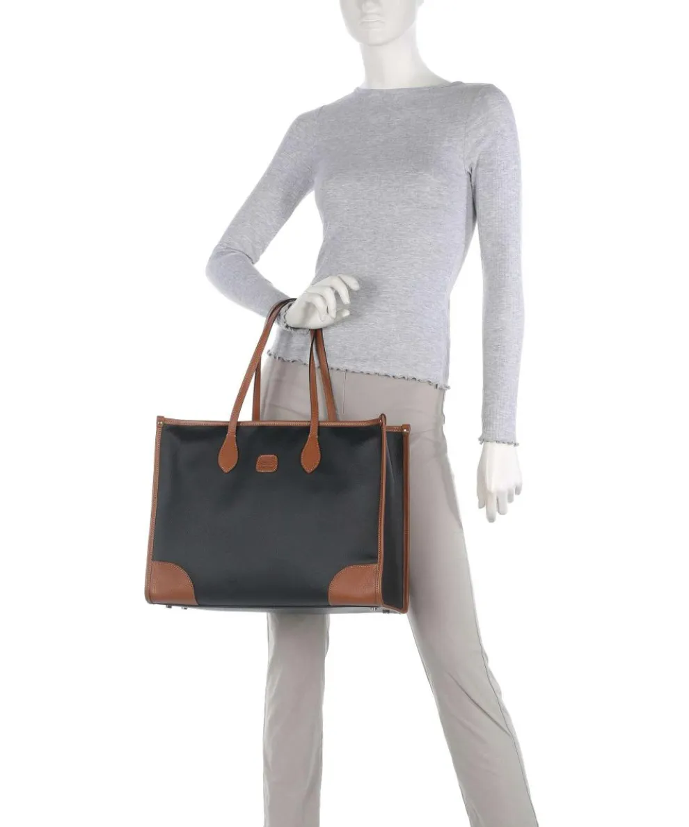 Firenze Shopper 14″ Lederimitat schwarz