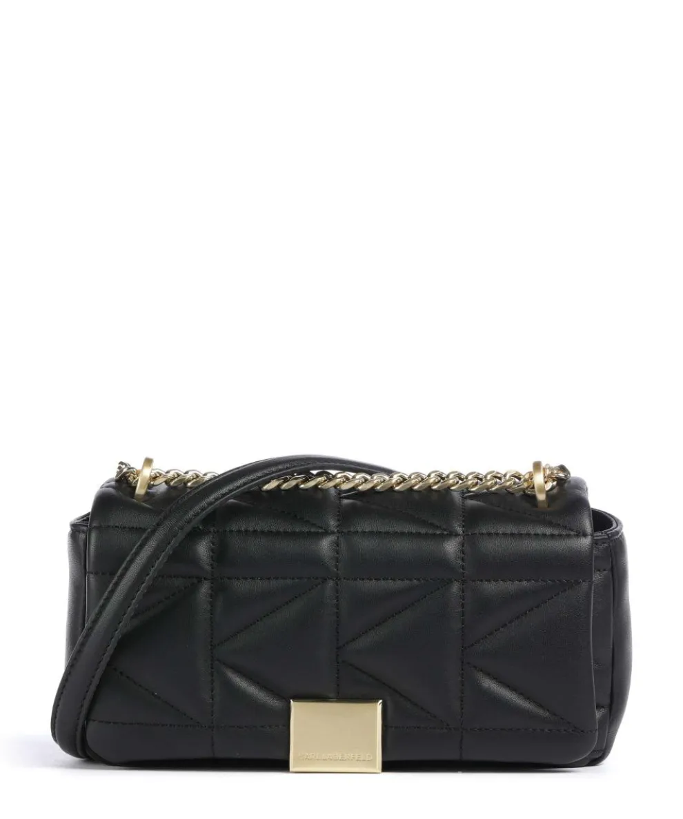 K/Kuilt Small Schultertasche Schafsleder schwarz