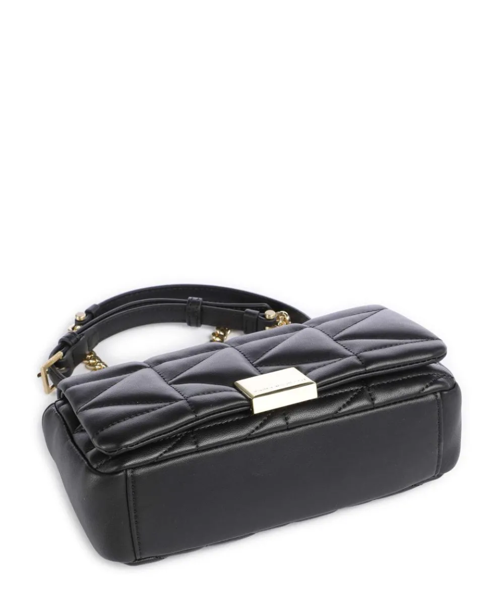 K/Kuilt Small Schultertasche Schafsleder schwarz